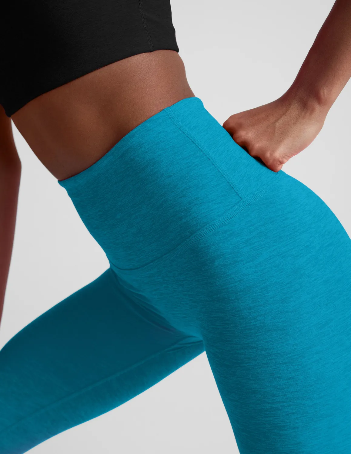 Beyond Yoga Spacedye No Front Seam Midi leggings blå