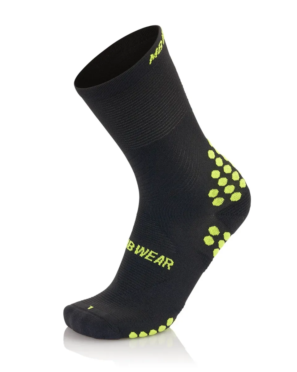 MB Wear Running Light Black Lime H20 löparstrumpor – hög