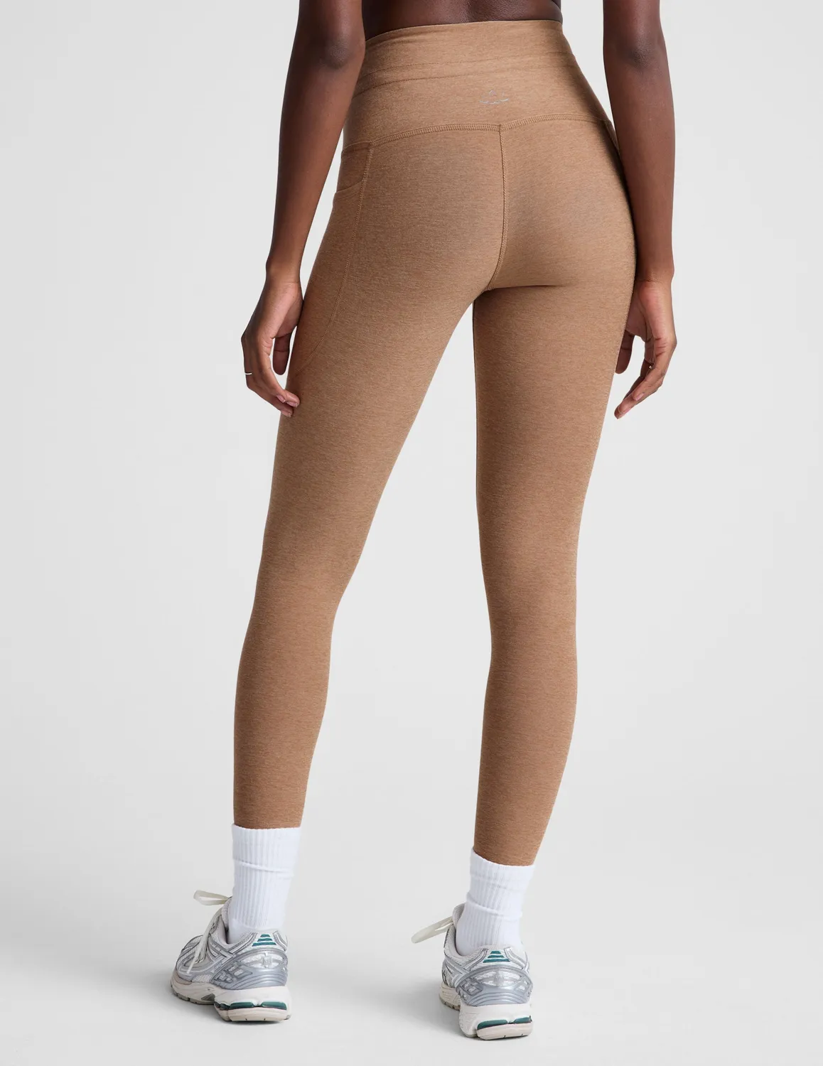 Beyond Yoga Spacedye Go Pocket Midi tights beige sand snöre