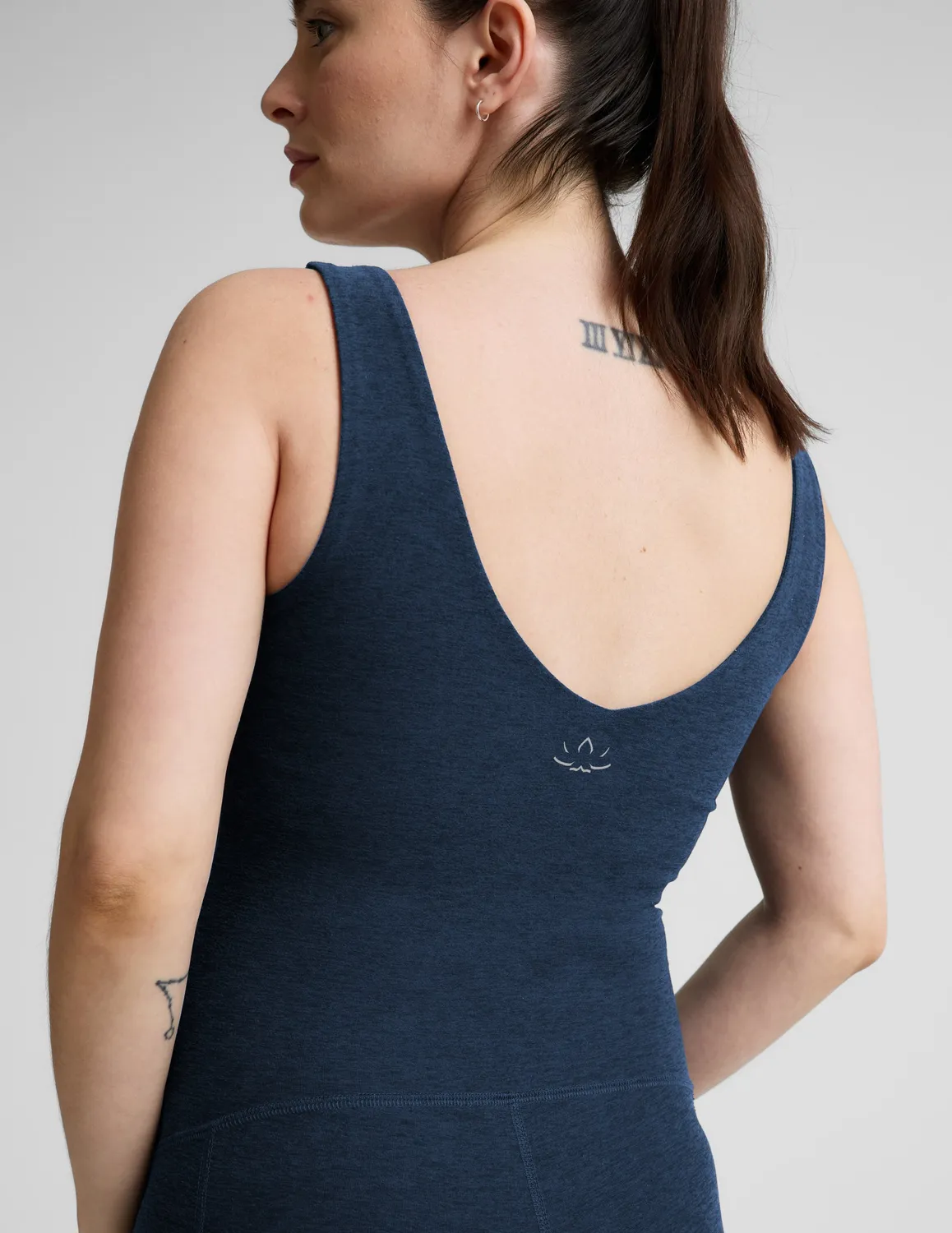 Beyond Yoga Spacedye Movin Mama gravidjumpsuit Nocturnal Navy