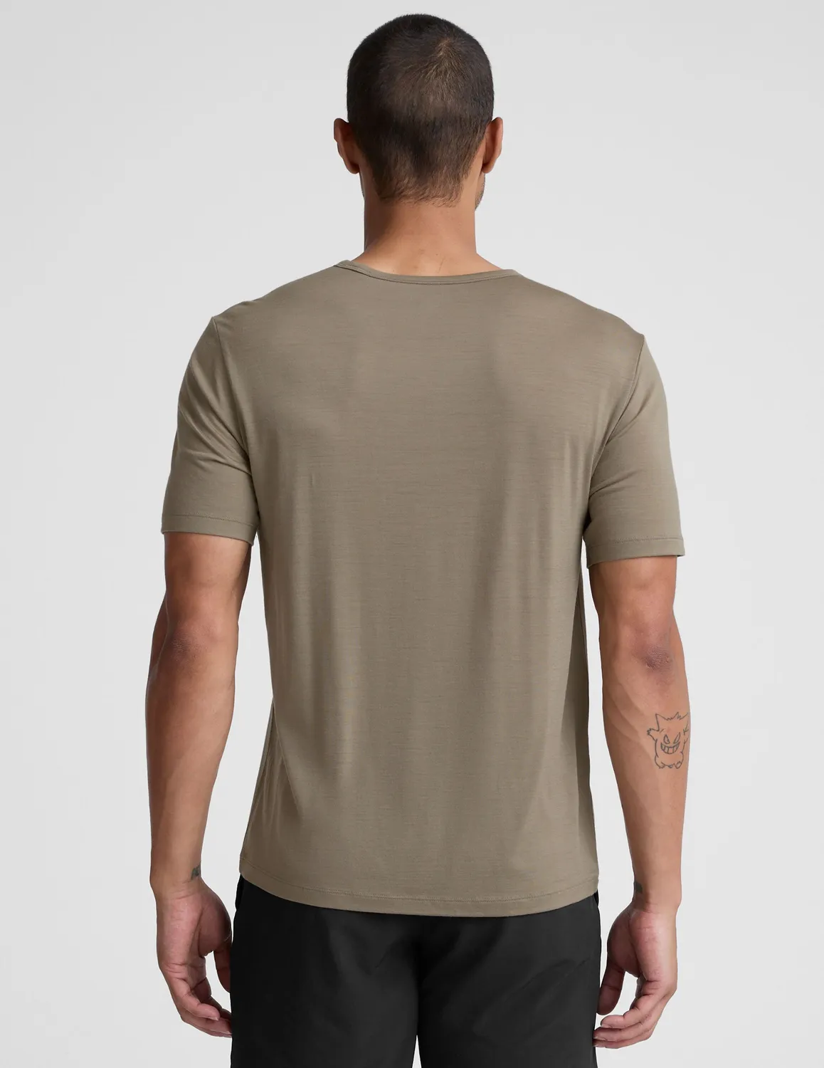 Beyond Yoga Merino Wool Crew t-shirt Mushroom andas