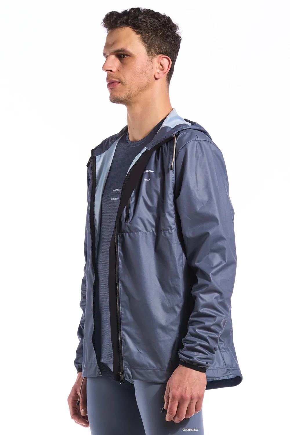 Giordana Jimmy vindjacka unisex blå packbar