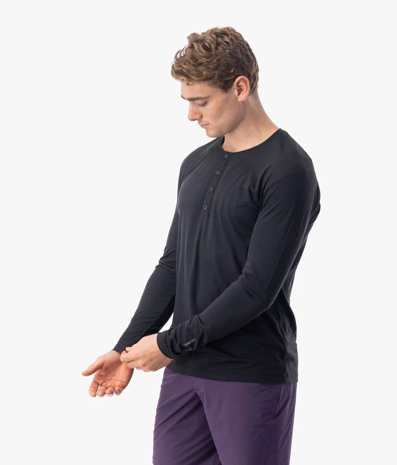 7MESH Desperado Merino Henley långärmad tröja Alpine