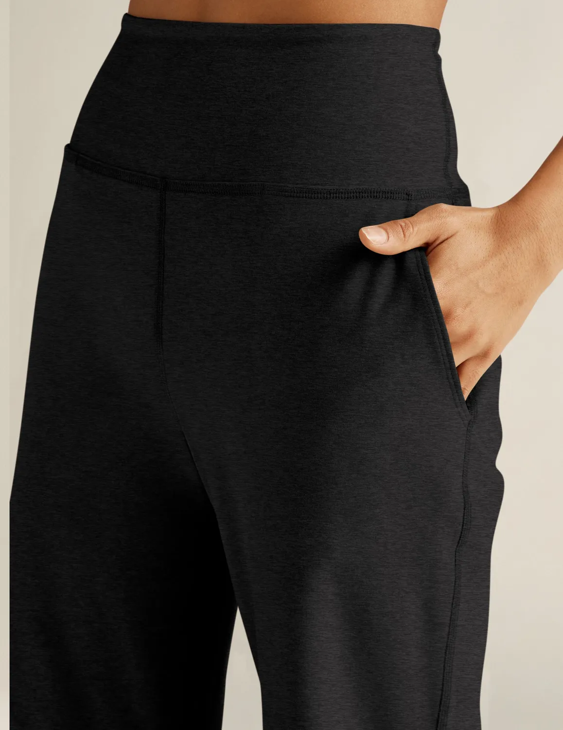 Beyond Yoga Spacedye Laid Back Wide Leg byxor 31" Darkest Night vida