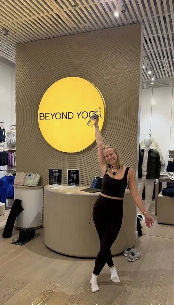 Beyond Yoga Spacedye Dynamic High Waisted Legging blå midi