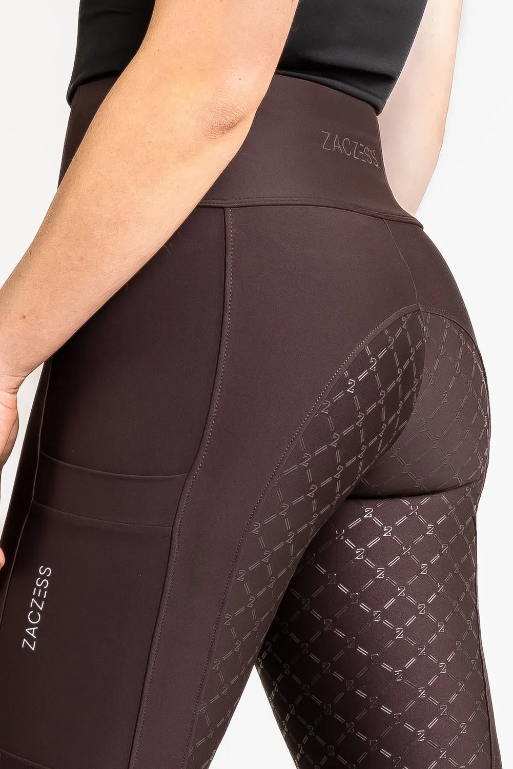 ZacZess Ohio ridleggings chocolate brun grepp