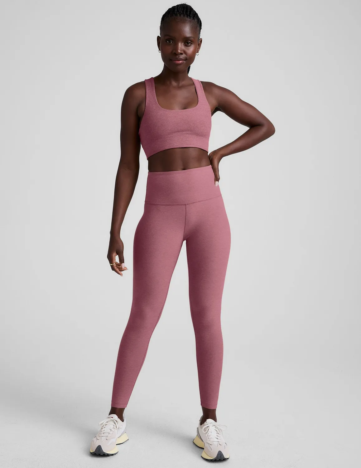 Beyond Yoga Spacedye Simplicity Long Line Bra 2.0 sportbh Orchid Blossom rosa