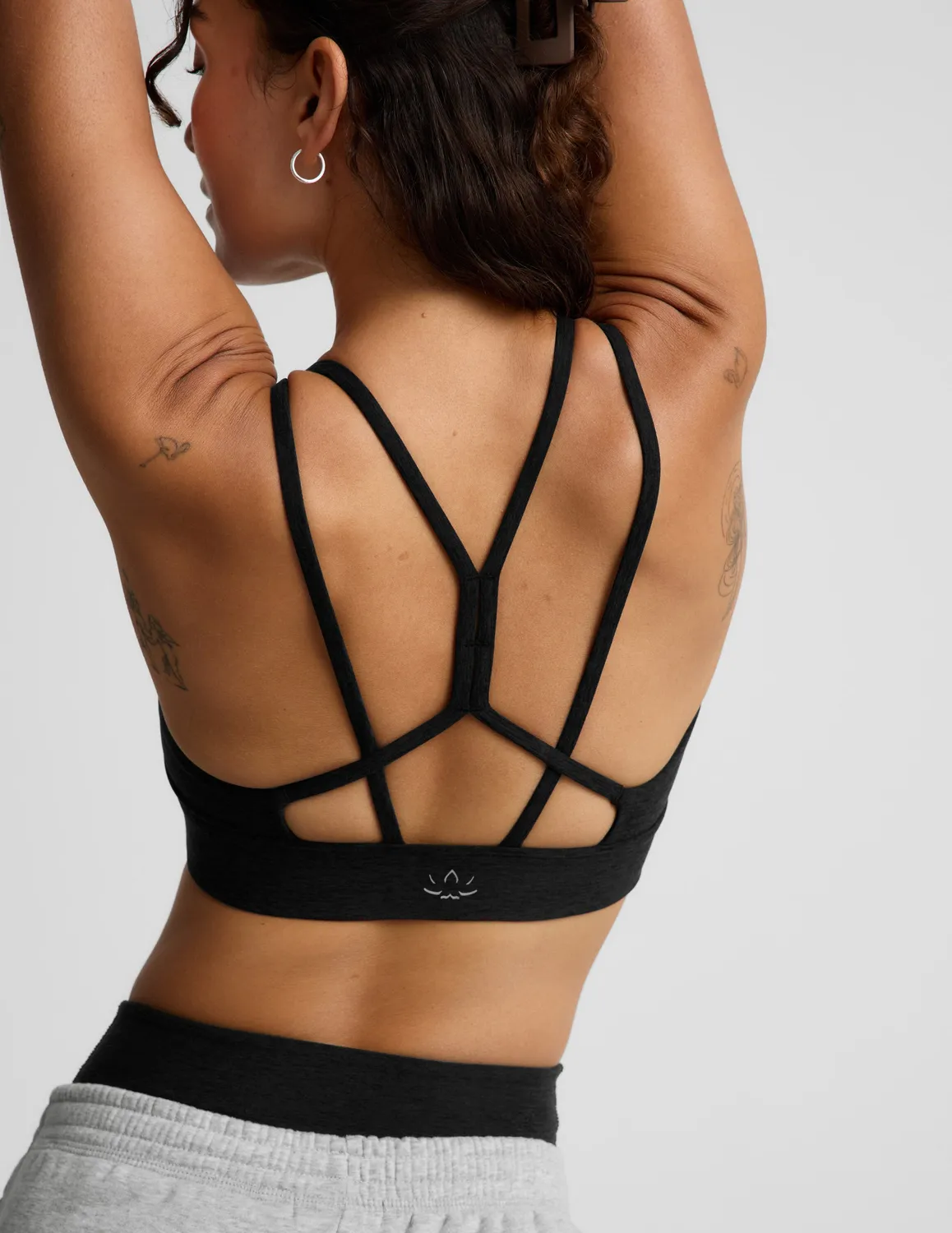 Beyond Yoga Spacedye Back To It Strappy sportbh Darkest Night mjuk