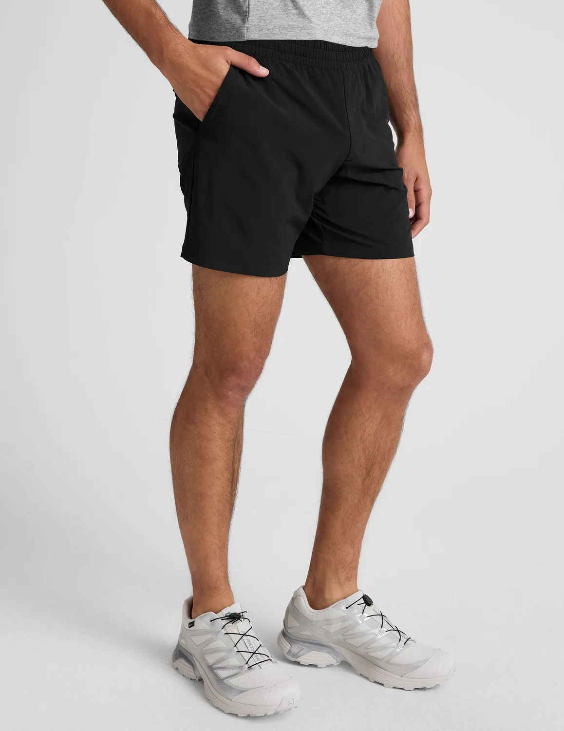 Beyond Yoga Pivotal 2.0 Men's Short 7" träningsshorts Black ofodrad