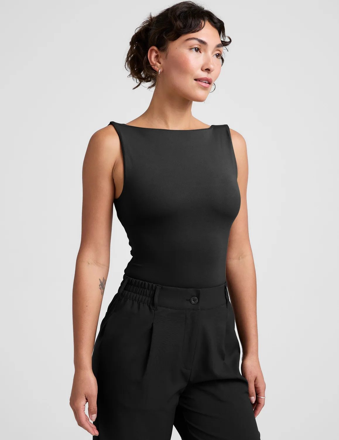 Beyond Yoga Eclipse Open Back Tank linne Black svart bh-linne