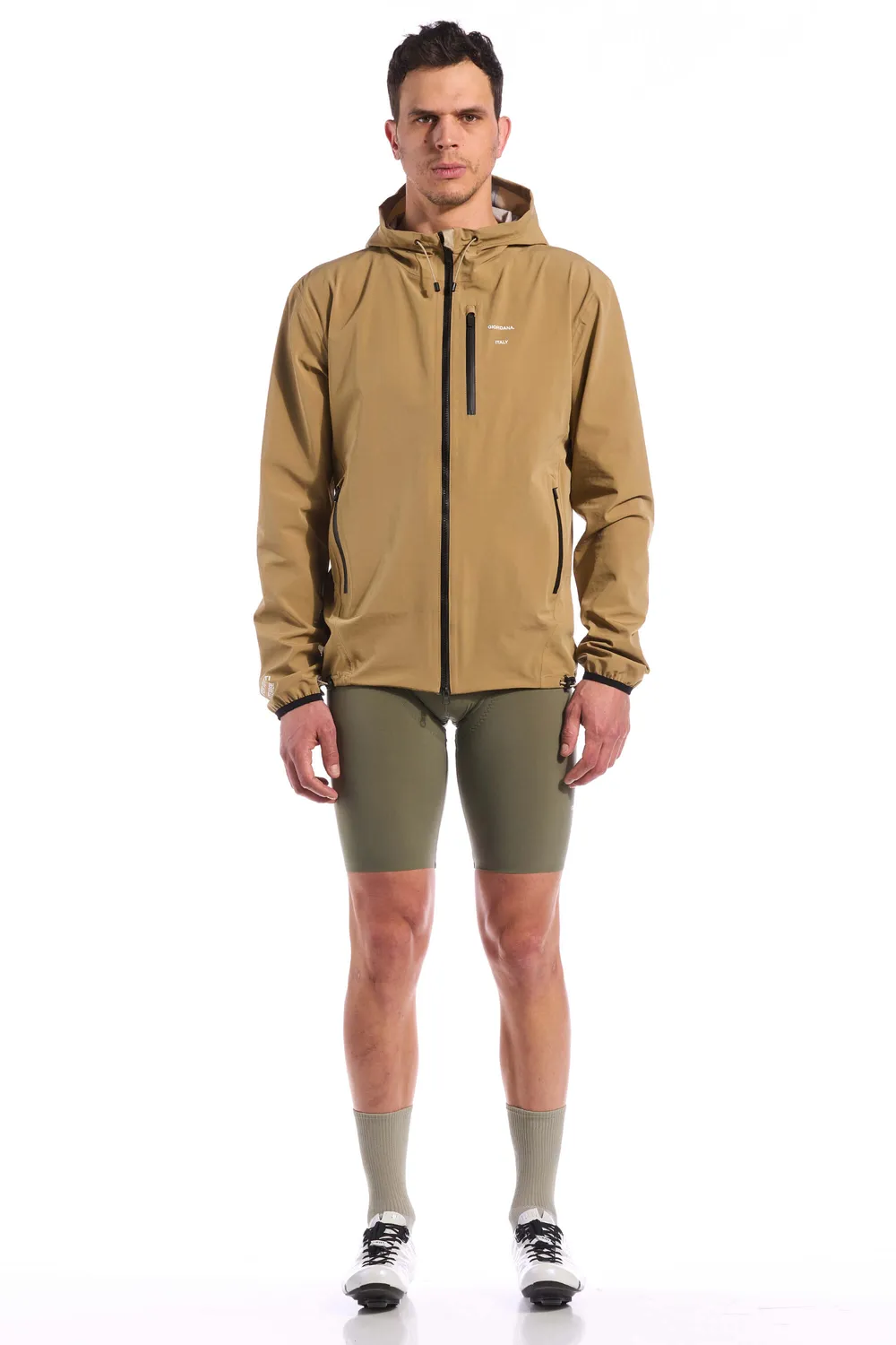 Giordana Jetty regnjacka khaki vattentät 3-lager