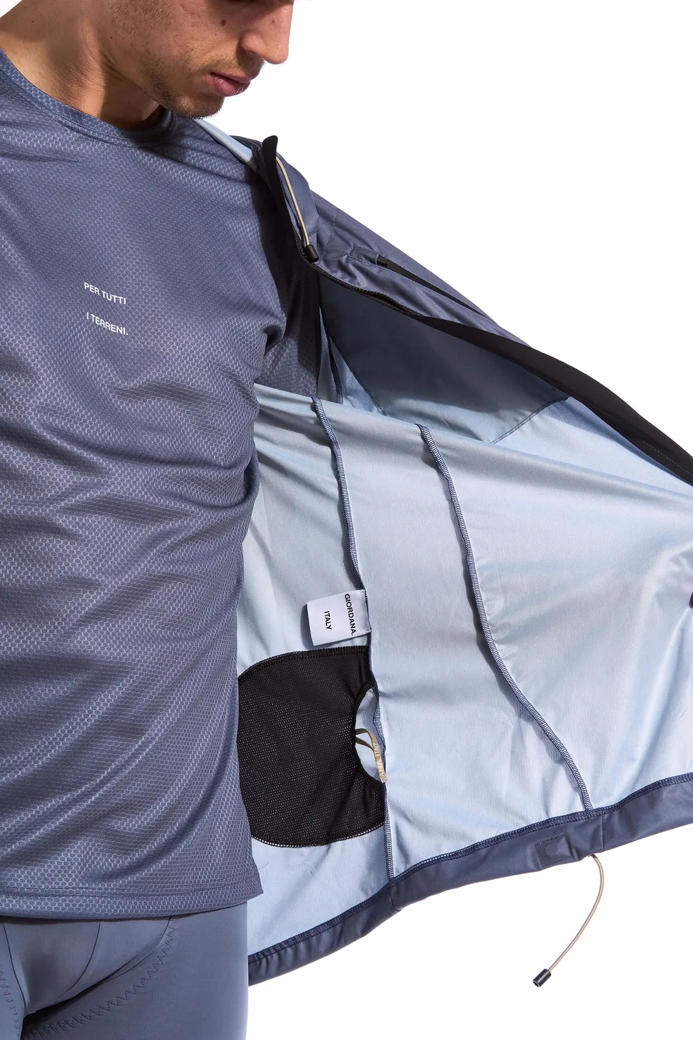 Giordana Jimmy vindjacka unisex blå packbar