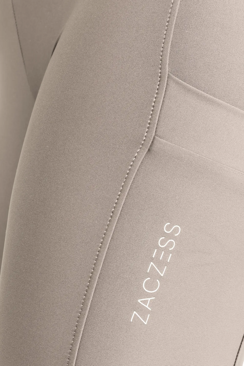 ZacZess Ohio ridleggings pearl ljus med fickor
