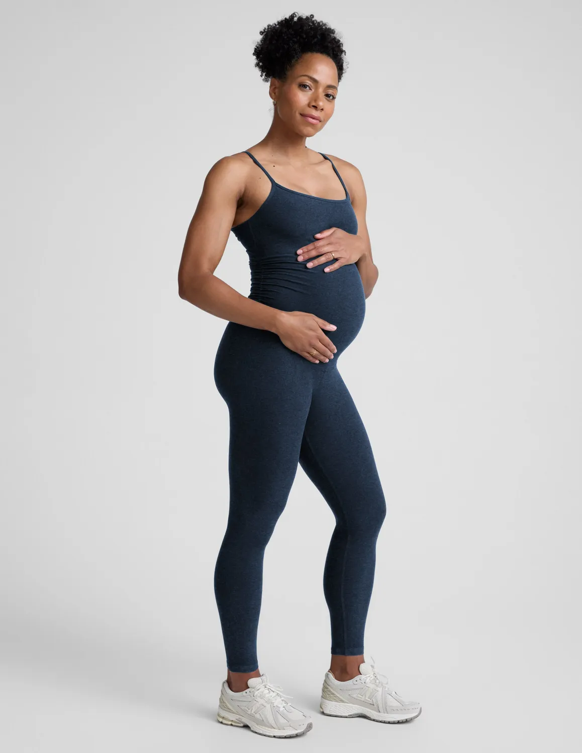 Beyond Yoga Spacedye Uplevel gravidjumpsuit marinblå mjuk