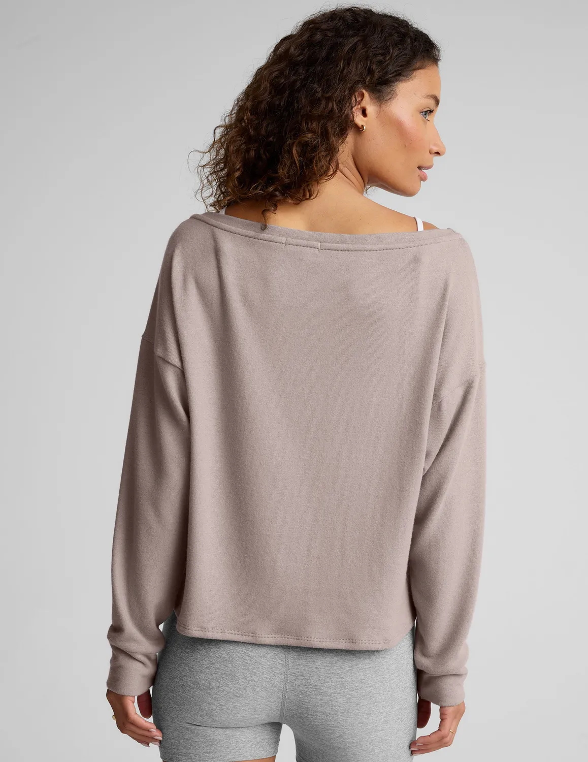 Beyond Yoga Let Loose Pullover tröja Oatmeal lös