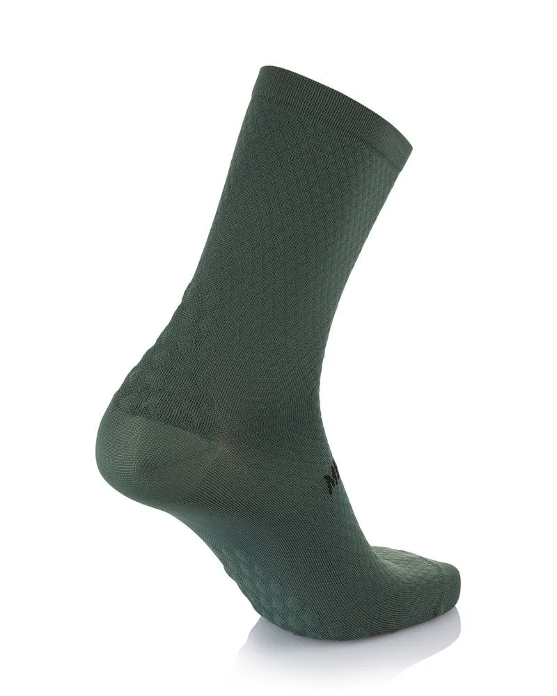 MB Wear Comfort Green cykelstrumpor L/XL silverjon