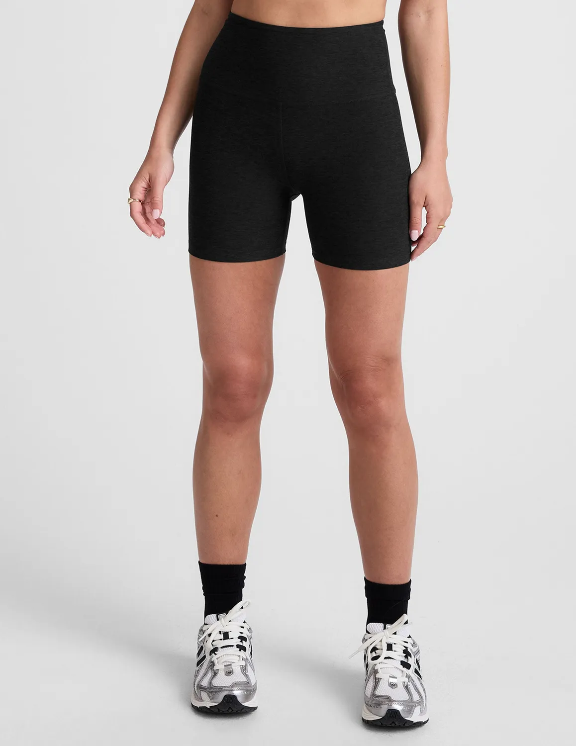 Beyond Yoga Spacedye Keep Pace 5 bikershorts Darkest Night hög
