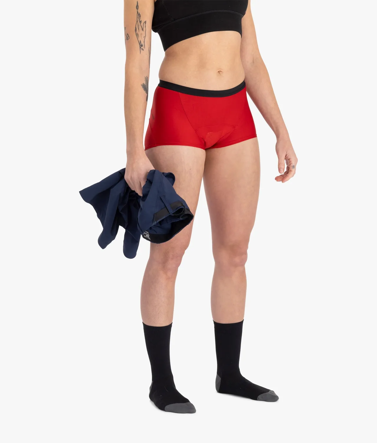 7MESH Foundation cykelboxer dam Cherry luftig