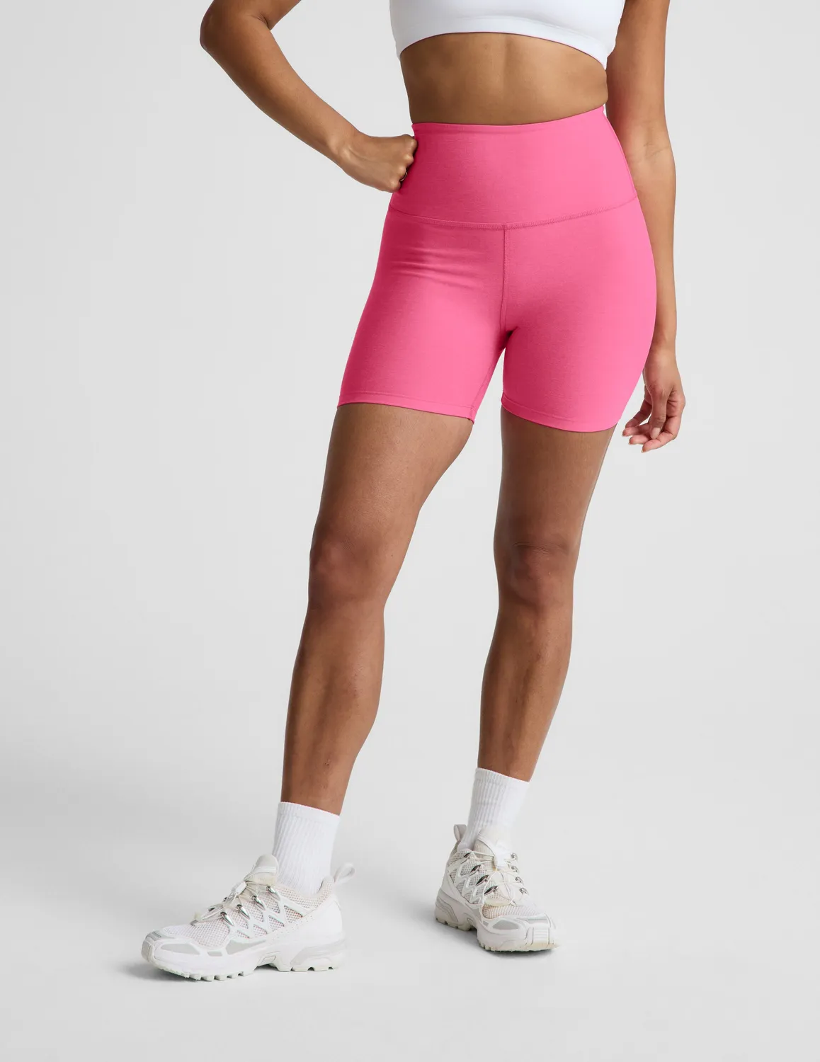 Beyond Yoga Spacedye Keep Pace 5" cykelshorts Luscious Pink
