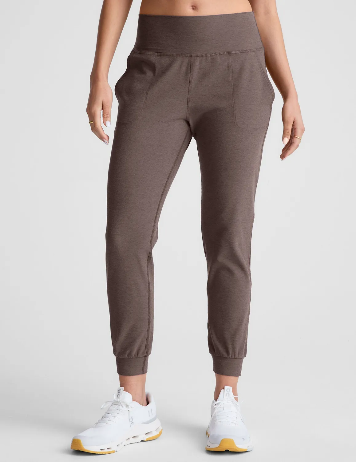 Beyond Yoga Spacedye Midi Jogger mjukisbyxor Woodland Heather fickor