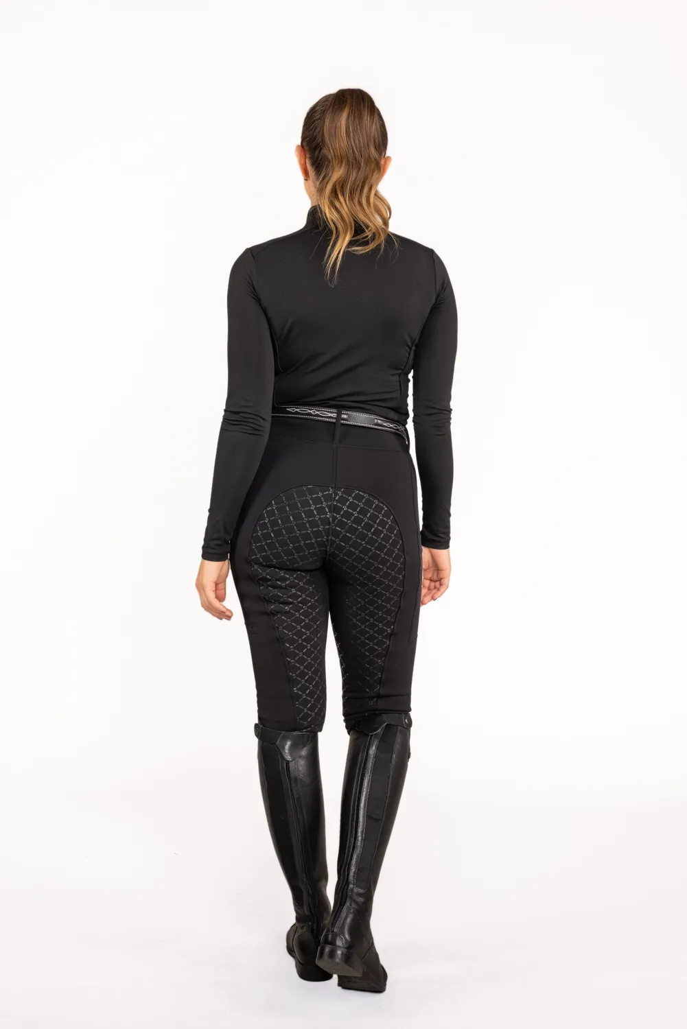 ZacZess LRK Teddyleggings ridleggings svart teddy