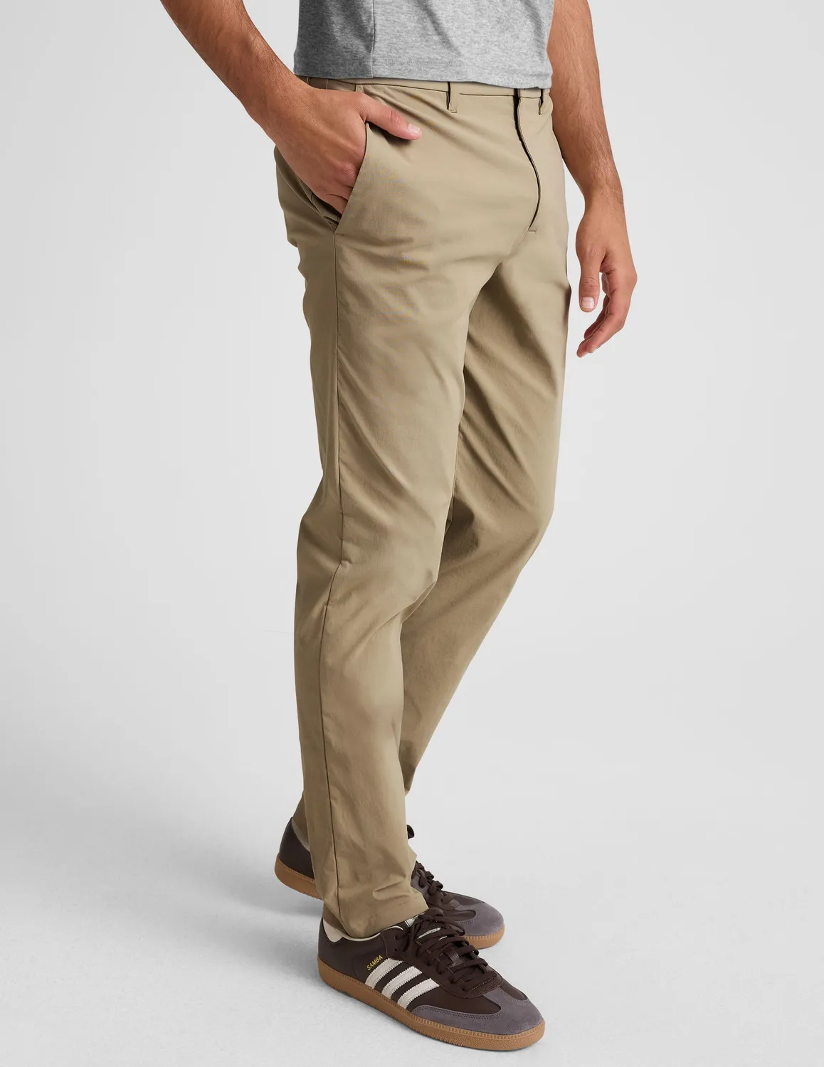 Beyond Yoga Element Men's Chino Trouser 32 chinos Tan