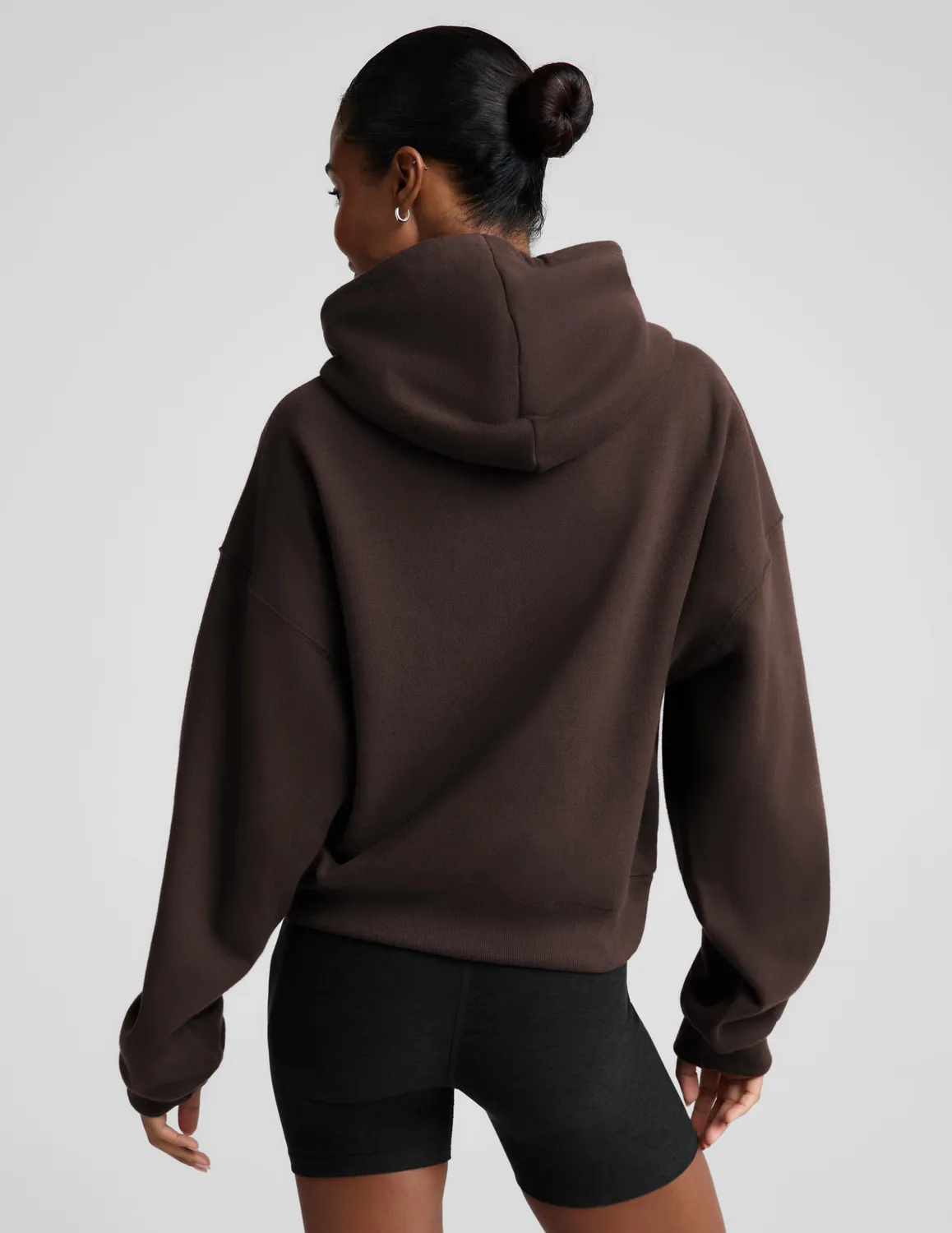 Beyond Yoga LuxeFleece 2.0 Full-Zip Hoodie dark chocolate hoodie