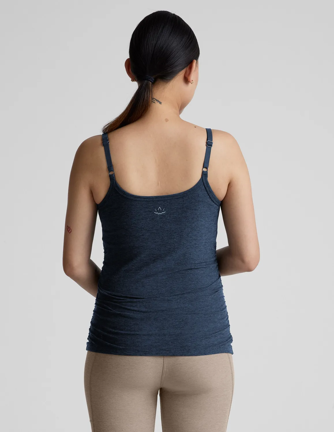 Beyond Yoga Spacedye Keep It Simple Nursing Tank amningstopp Nocturnal Navy marin