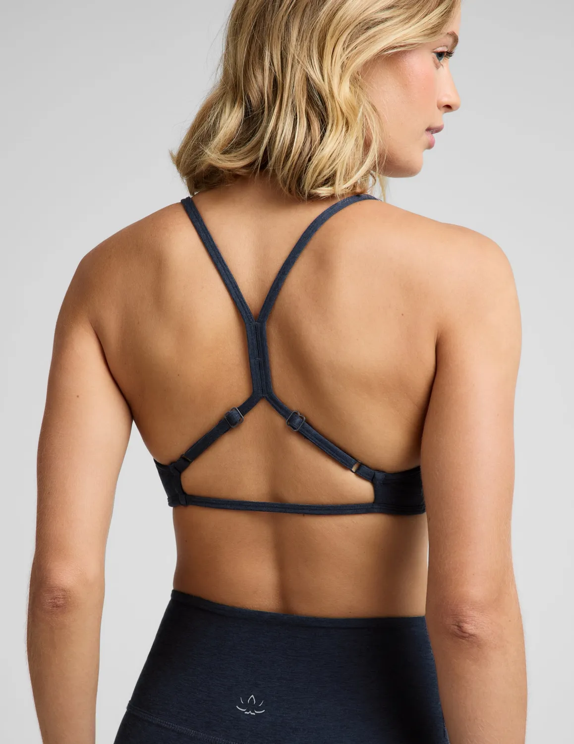 Beyond Yoga Spacedye Minimal Bra sport-bh Nocturnal Navy lätt stöd