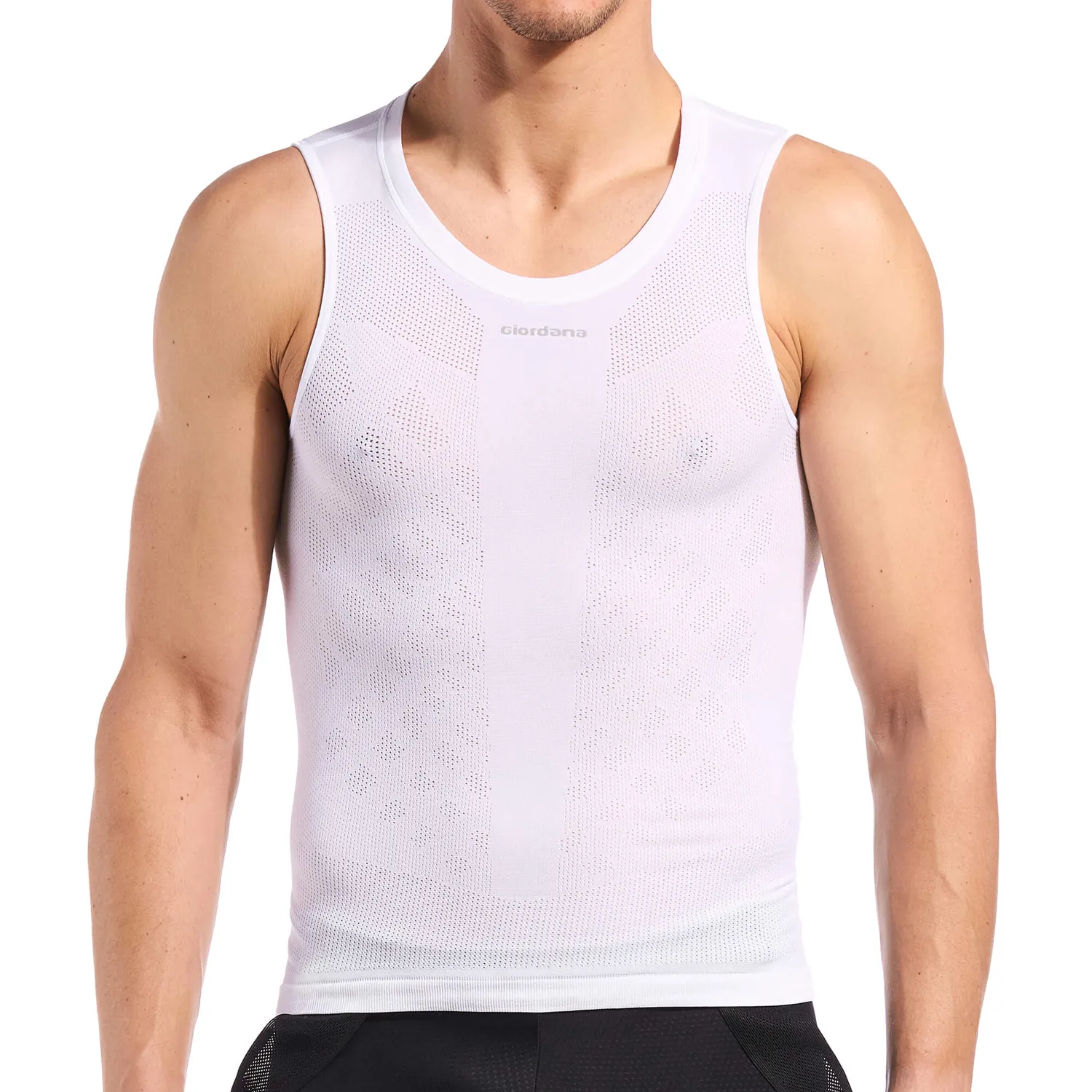 Giordana Lightweight Knitted ärmlöst baslager svart