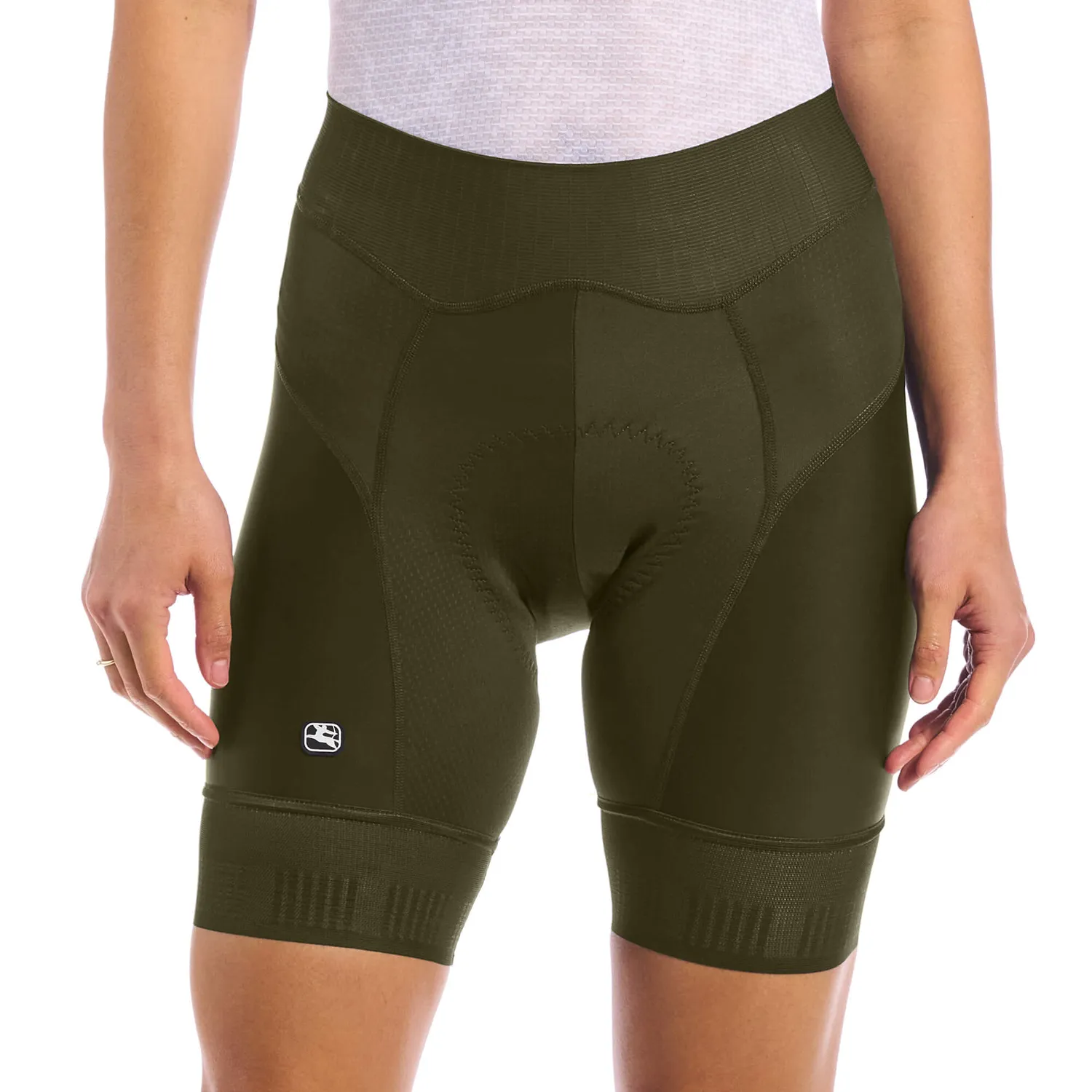 Giordana FR-C Pro Short cykelbyxor dam kort ben olivgrön kompression