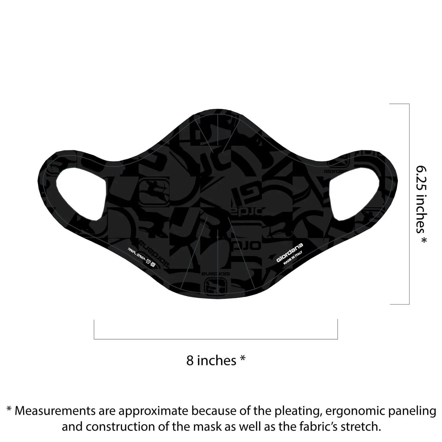 Giordana Moda ansiktsmask Camo andningsbar