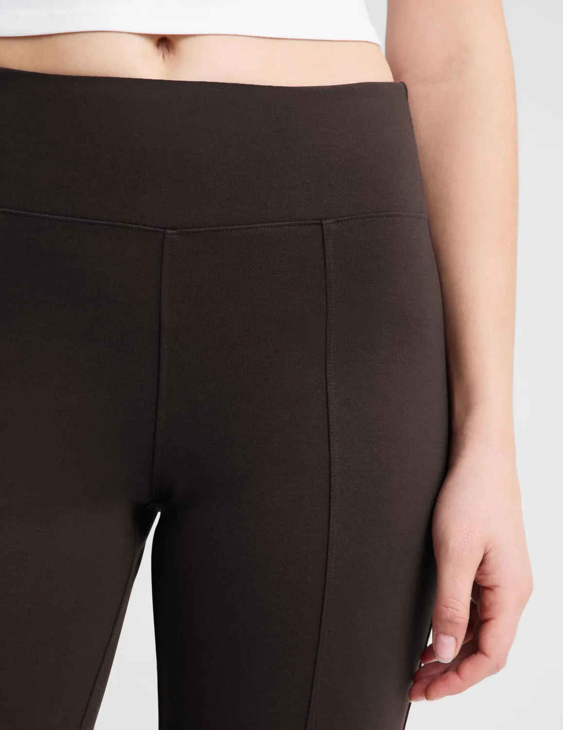 Beyond Yoga Ponte Kick Flare byxor Dark Chocolate ponte