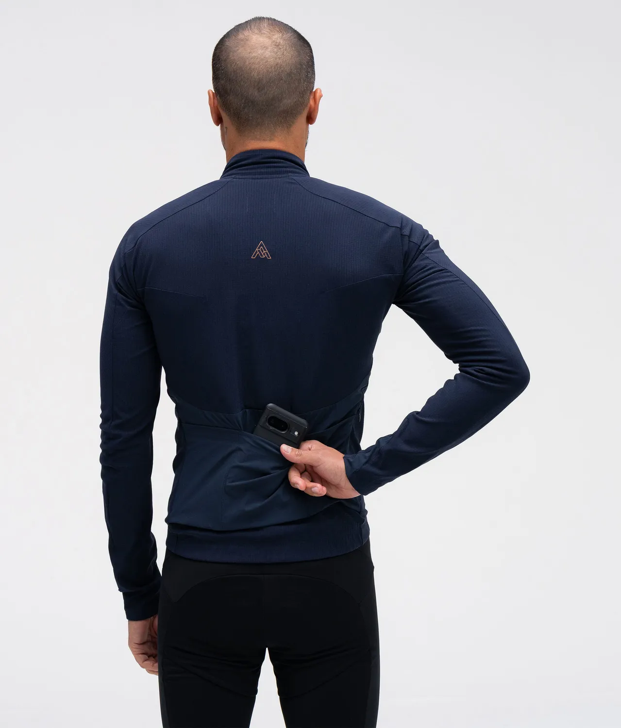 7MESH Tantalus Long Sleeve Jersey cykeltröja Classic Navy termisk