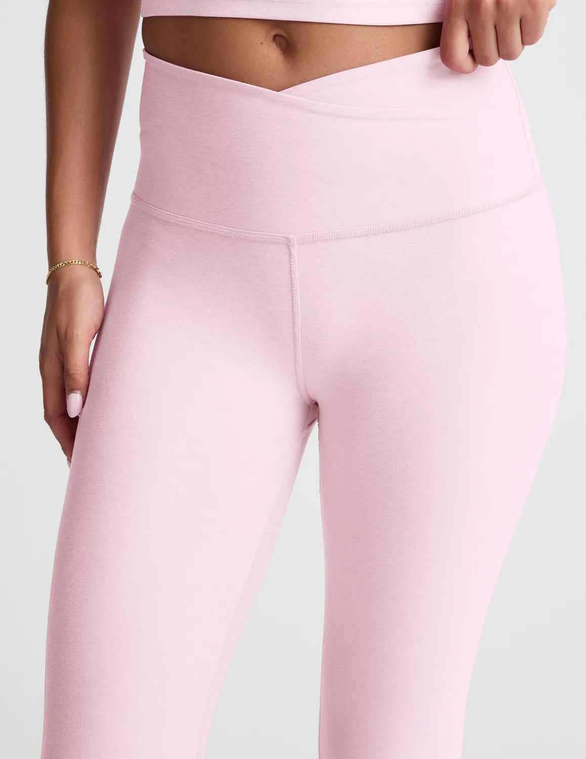 Beyond Yoga Spacedye At Your Leisure träningstights Frosty Pink hög midja