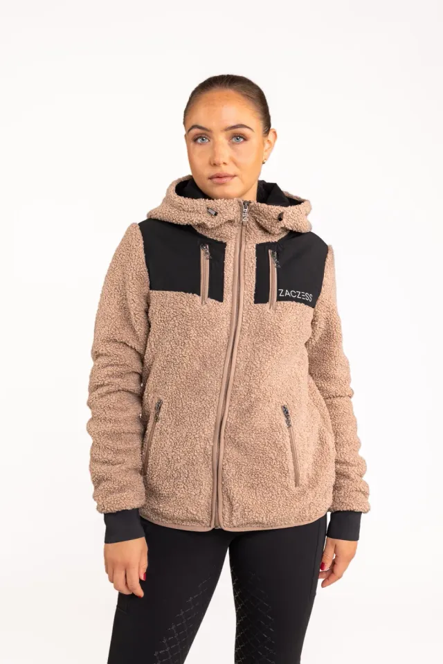 ZacZess Devon pilejacka beige vindstoppande luva
