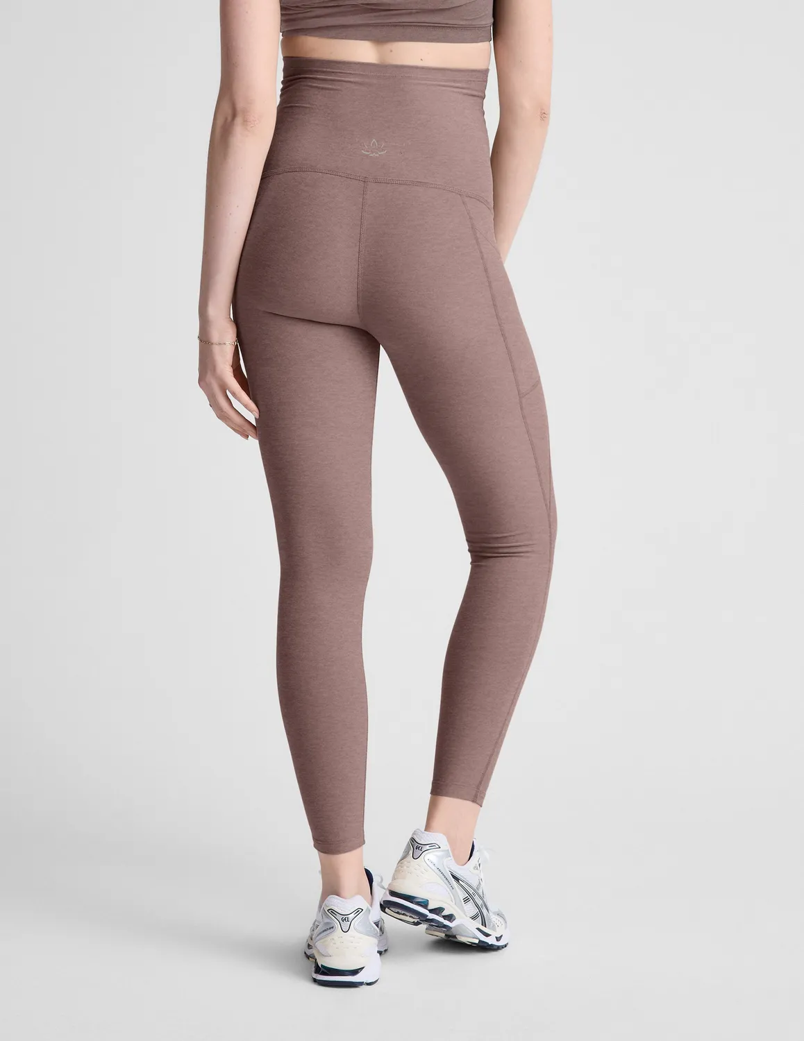 Beyond Yoga Spacedye Love the Bump mammaleggings Rosey Taupe fickor