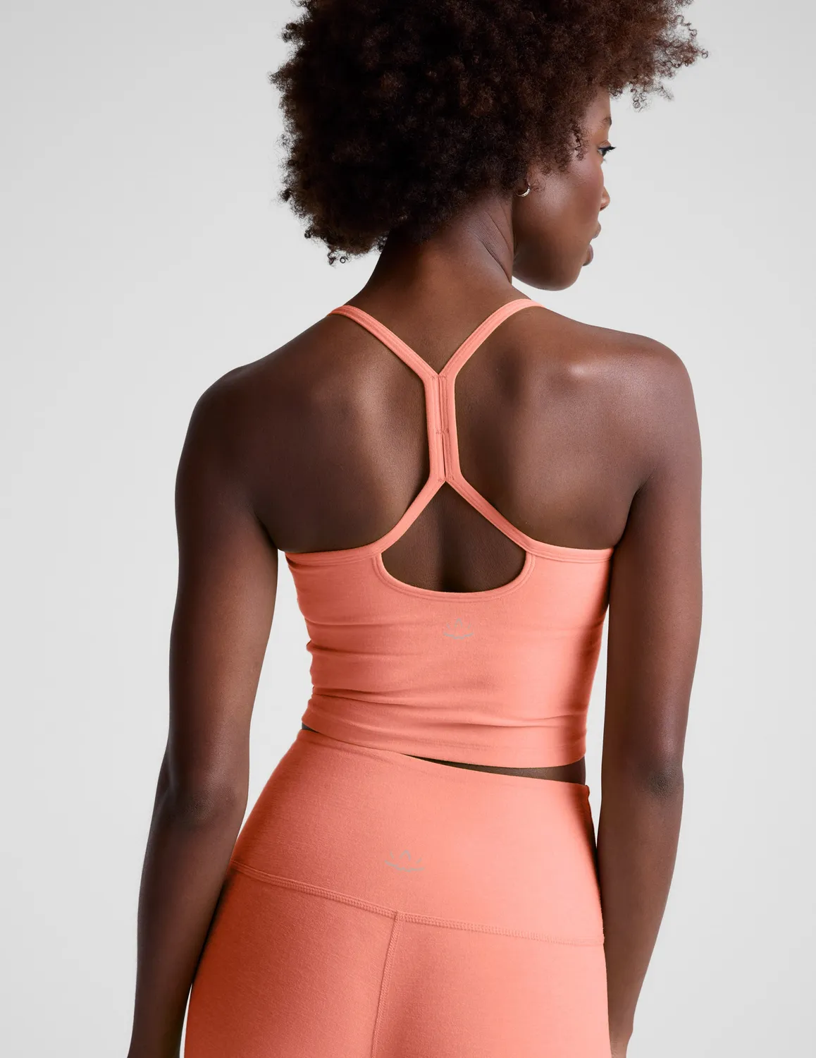 Beyond Yoga Spacedye Slim Racerback Cropped Tank linne Dreamsicle