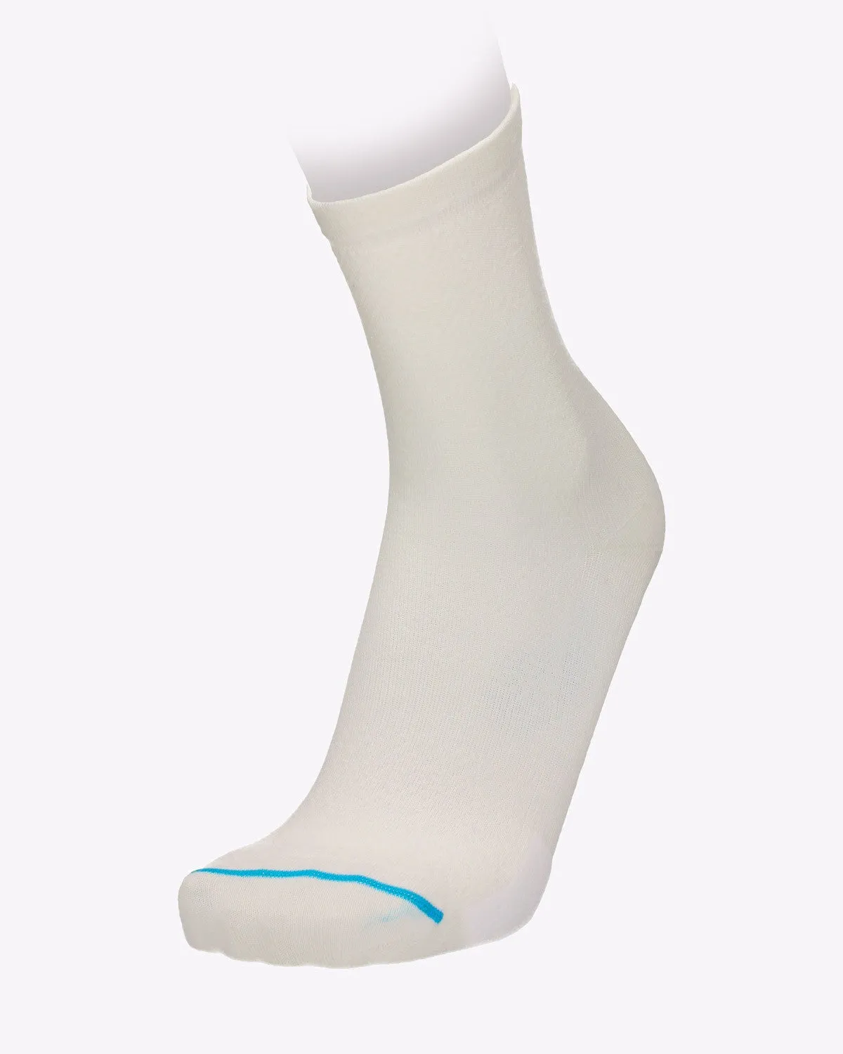 MB Wear Thor Bianco cykelstrumpor vit vadderade