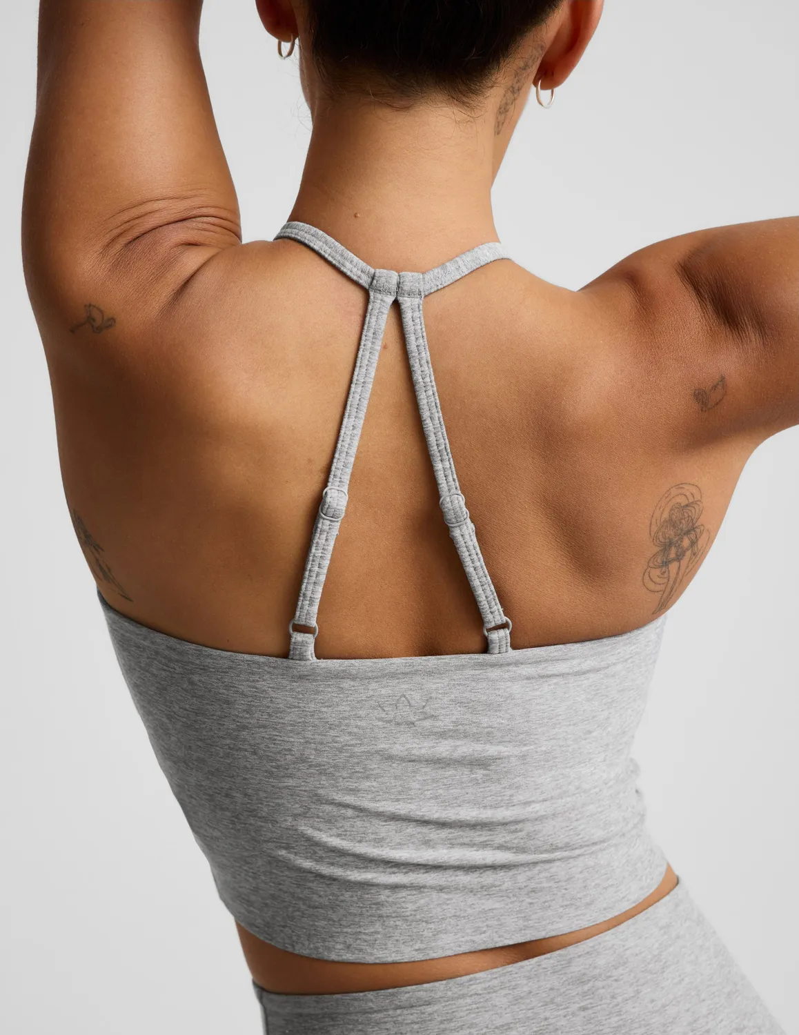 Beyond Yoga Spacedye Make It Strappy Tank träningslinne Silver Mist