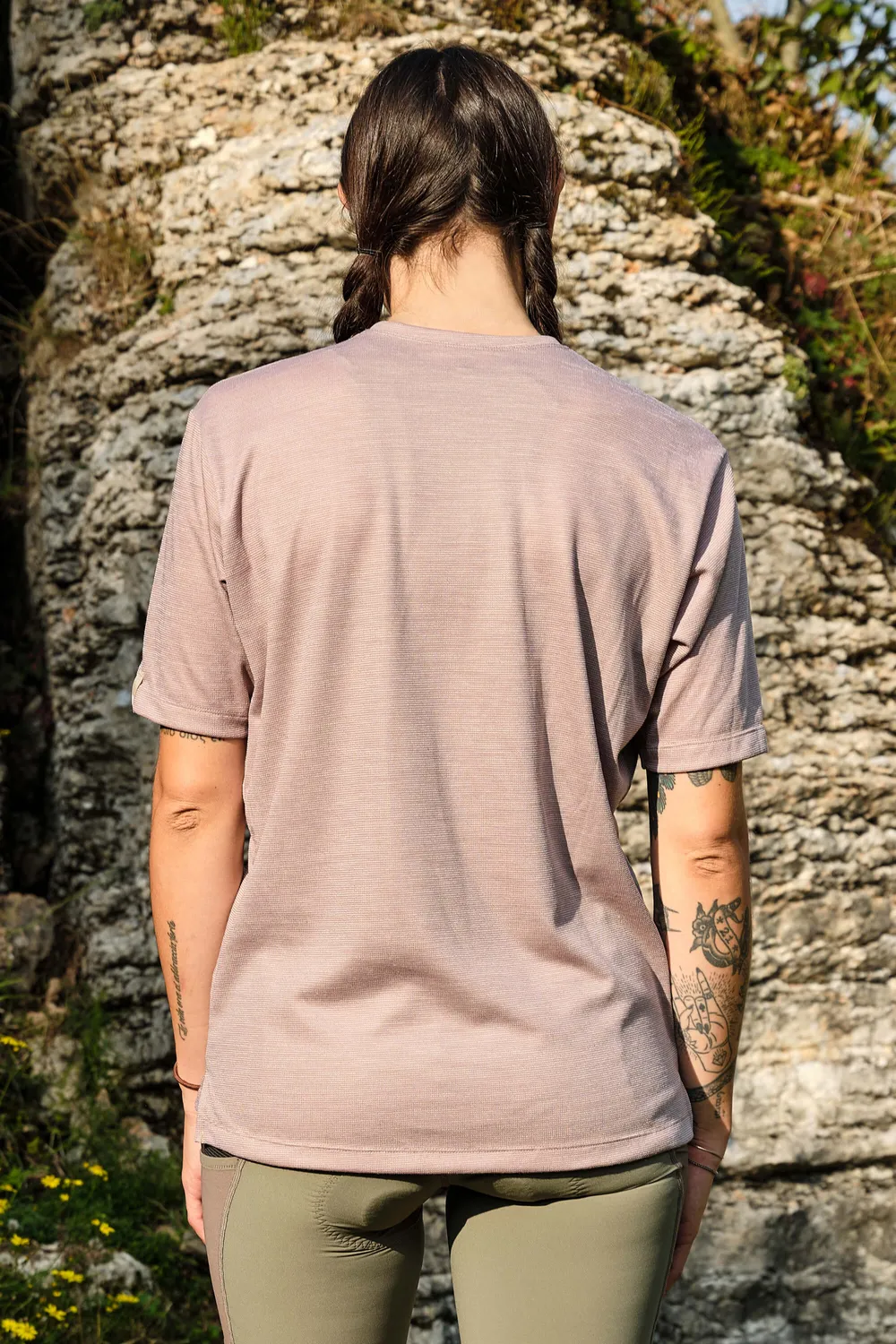 Giordana Beyond Gravel Wool Tee cykeltröja Moonrock ull
