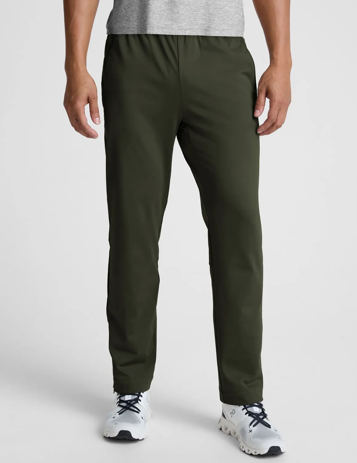 Beyond Yoga Pacer Fleece-Backed Men's Pant träningsbyxa Forest Moss fleece