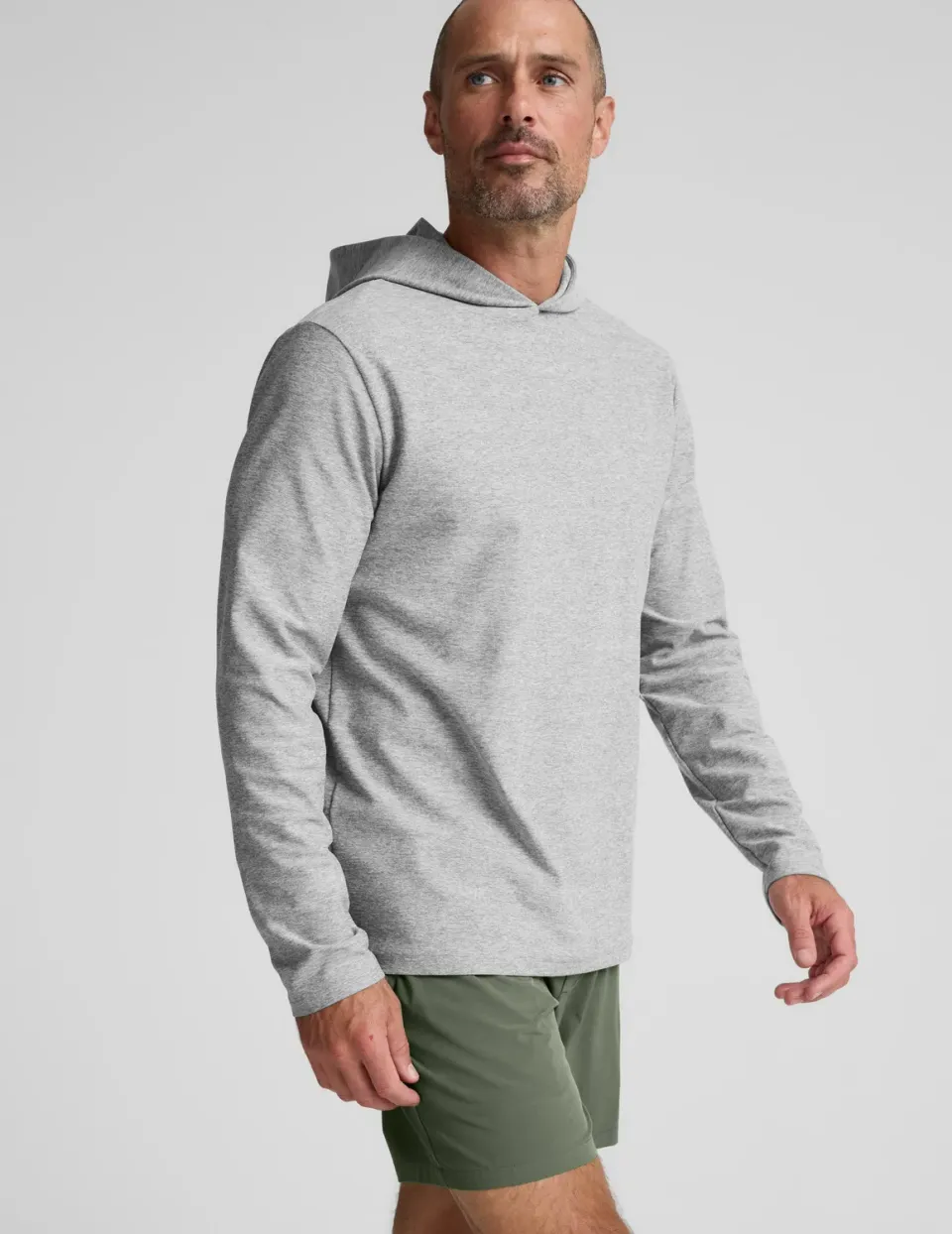 Beyond Yoga Spacedye Go-To Men's Hoodie hoodie Silver Mist stretch