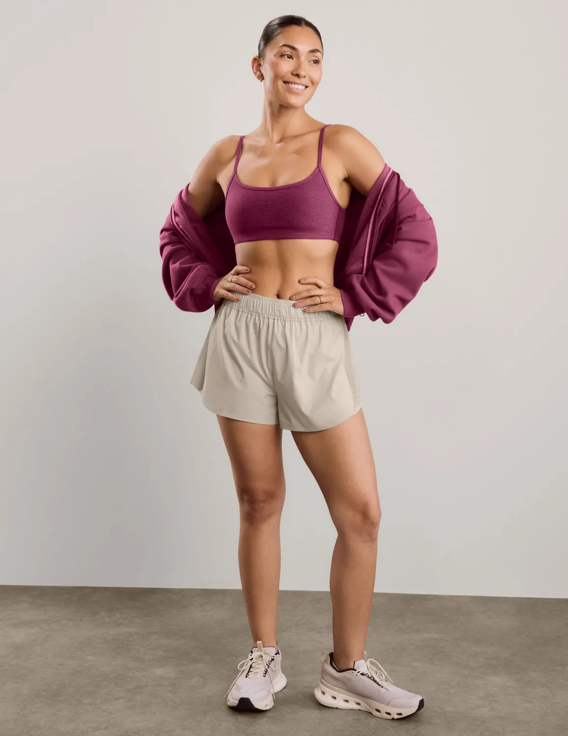 Beyond Yoga Spacedye Forever Bra sport-bh Pomegranate Heather form