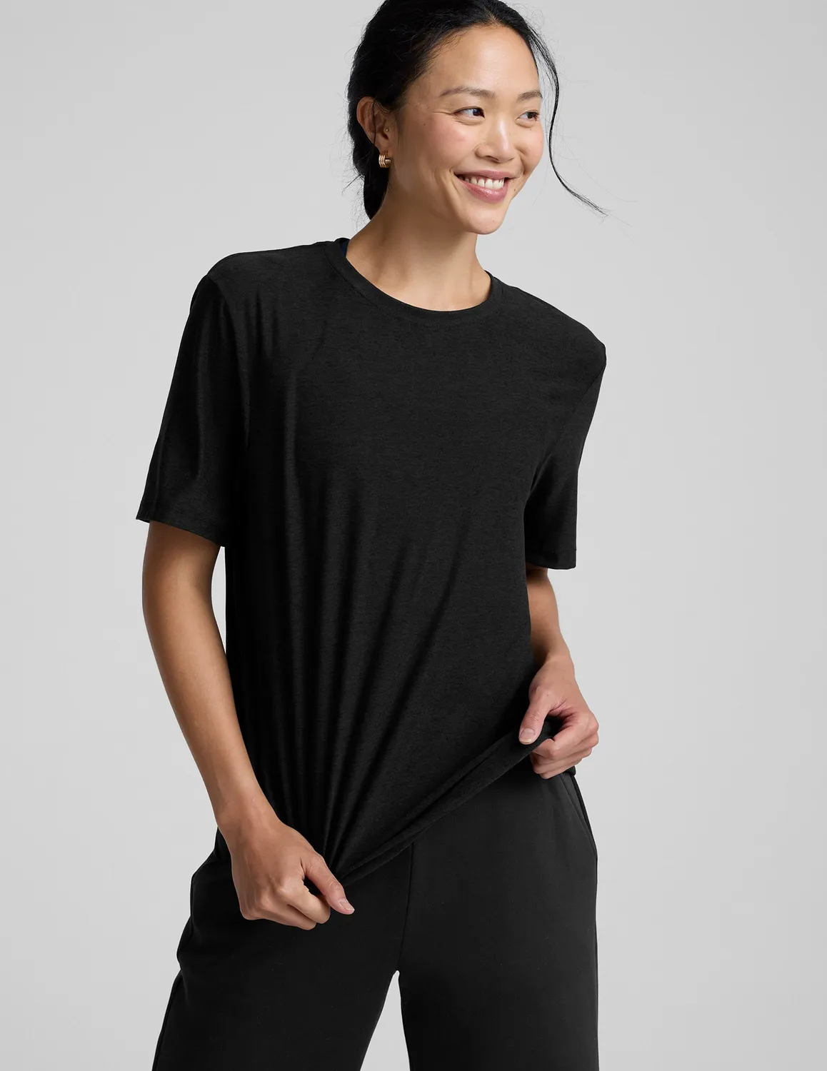 Beyond Yoga Always Beyond Crew Tee 2.0 t-shirt Darkest Night lätt
