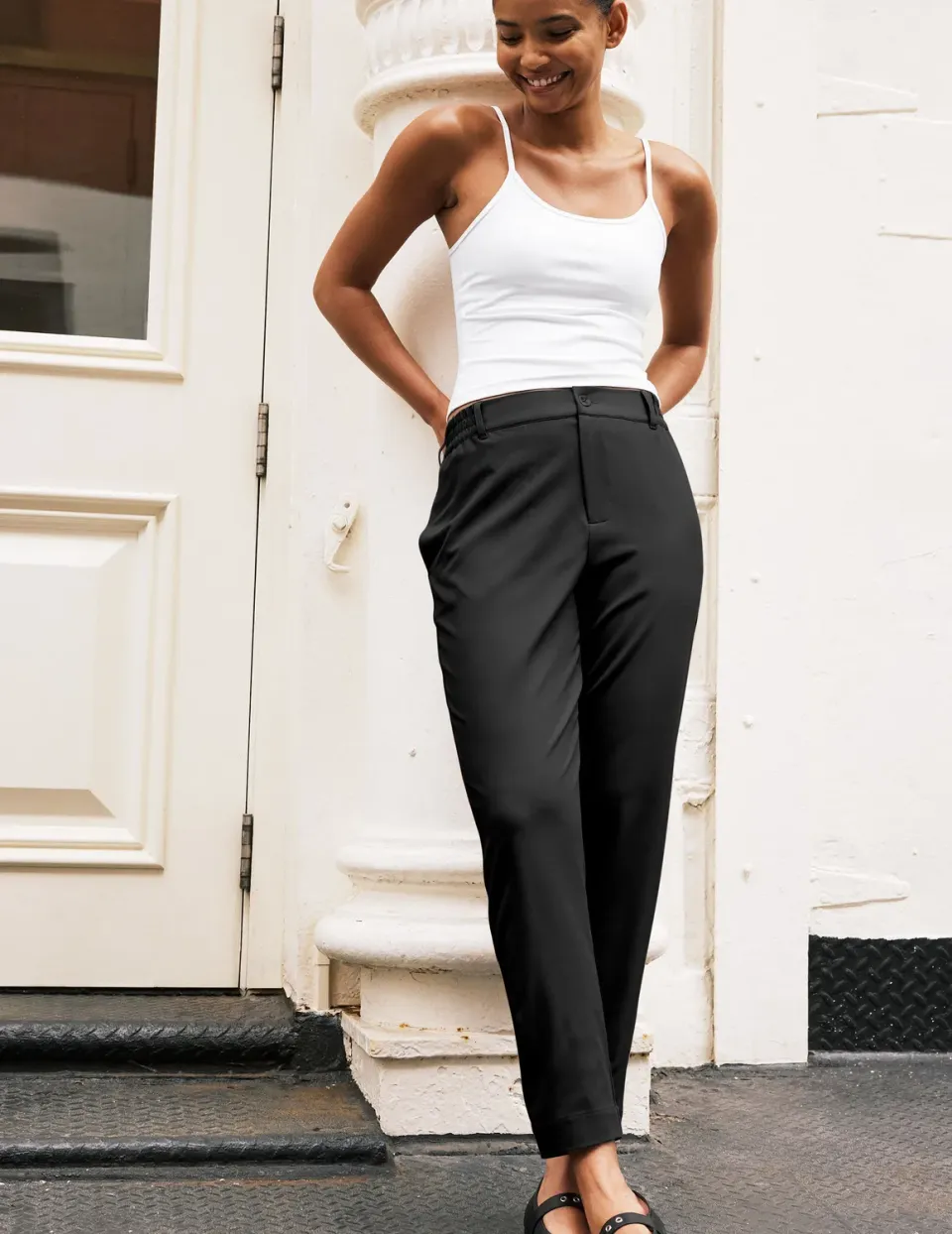 Beyond Yoga Status Tapered Pant byxor Black regular ankellånga