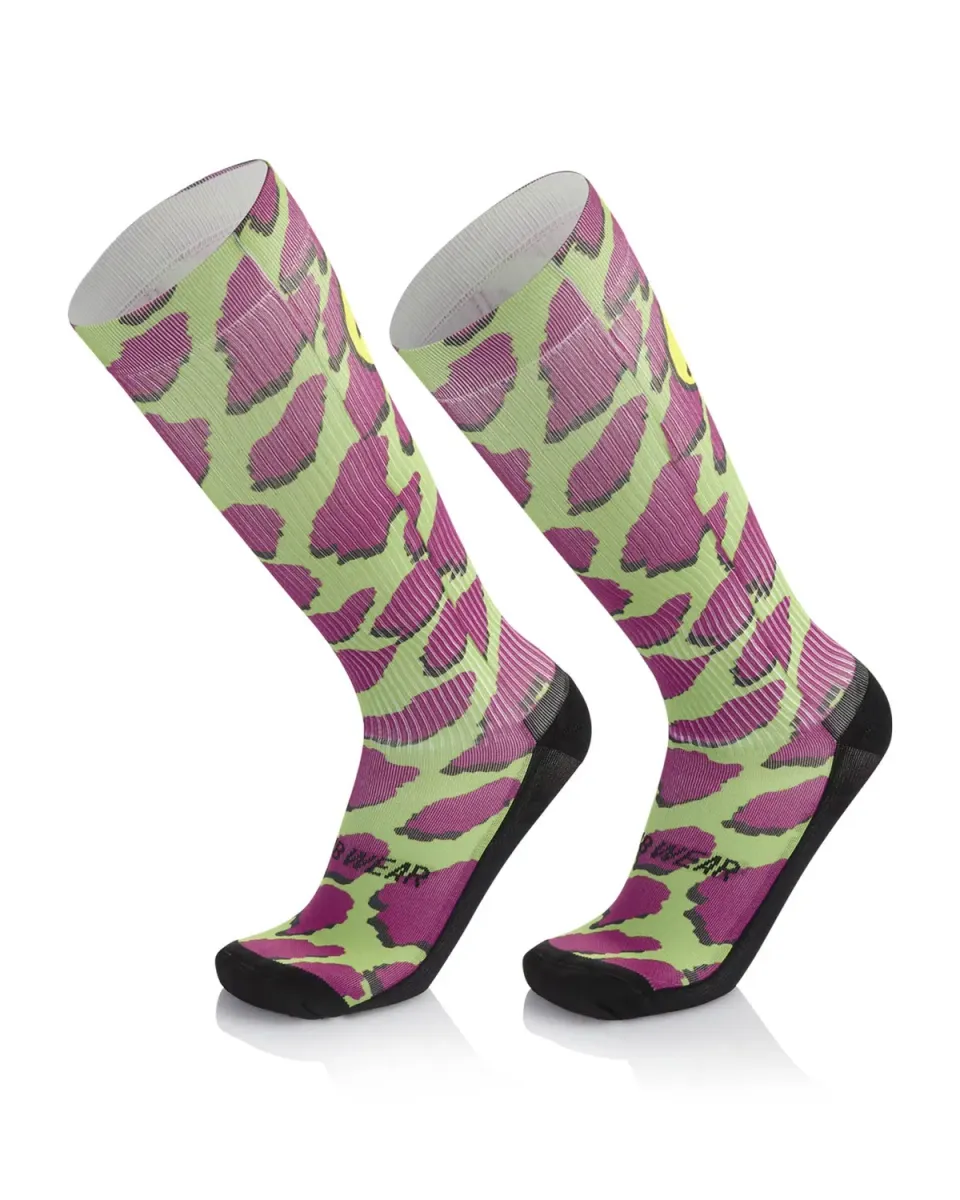 MB Wear Trail Spirit Long Happy löparstrumpor L–XL kompression