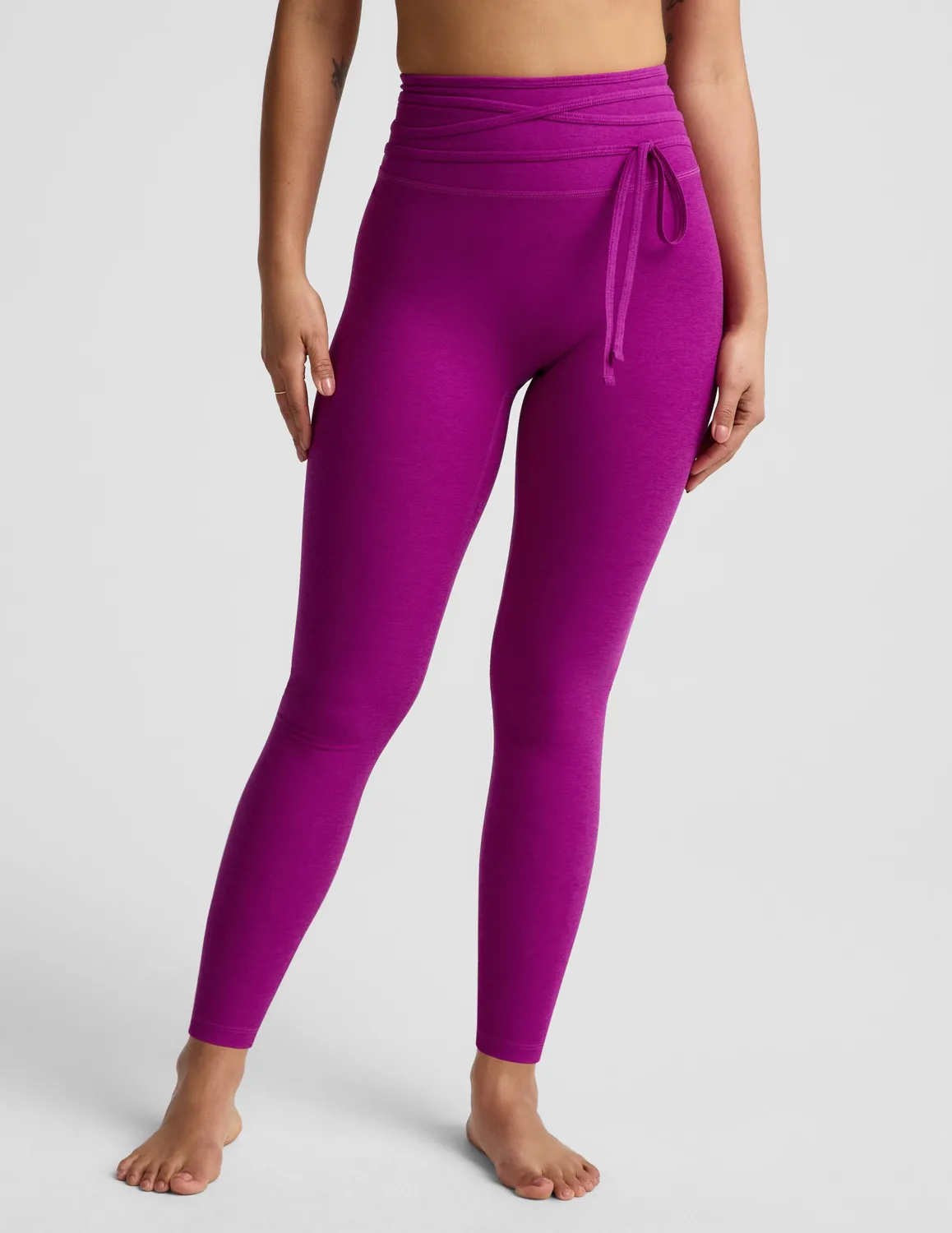 Beyond Yoga Spacedye It's A Tie Legging Berry Bliss Heather