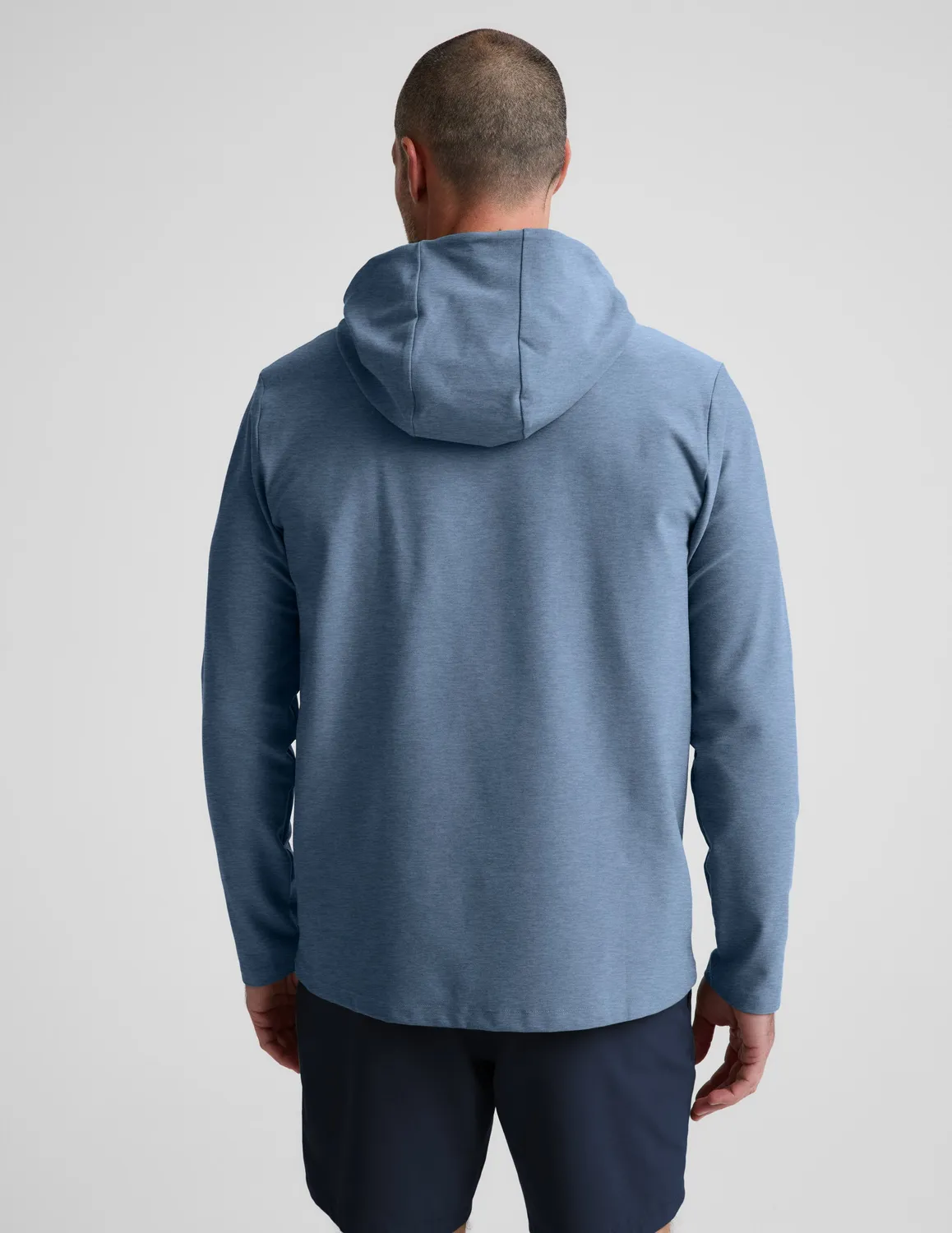 Beyond Yoga Spacedye Go-To hoodie Harbor Blue Heather slim fit