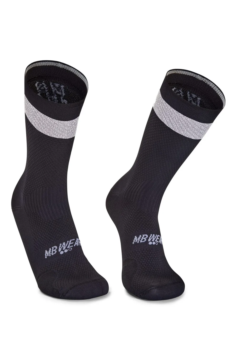 MB Wear Night Evo H20 cykelstrumpor reflex vita